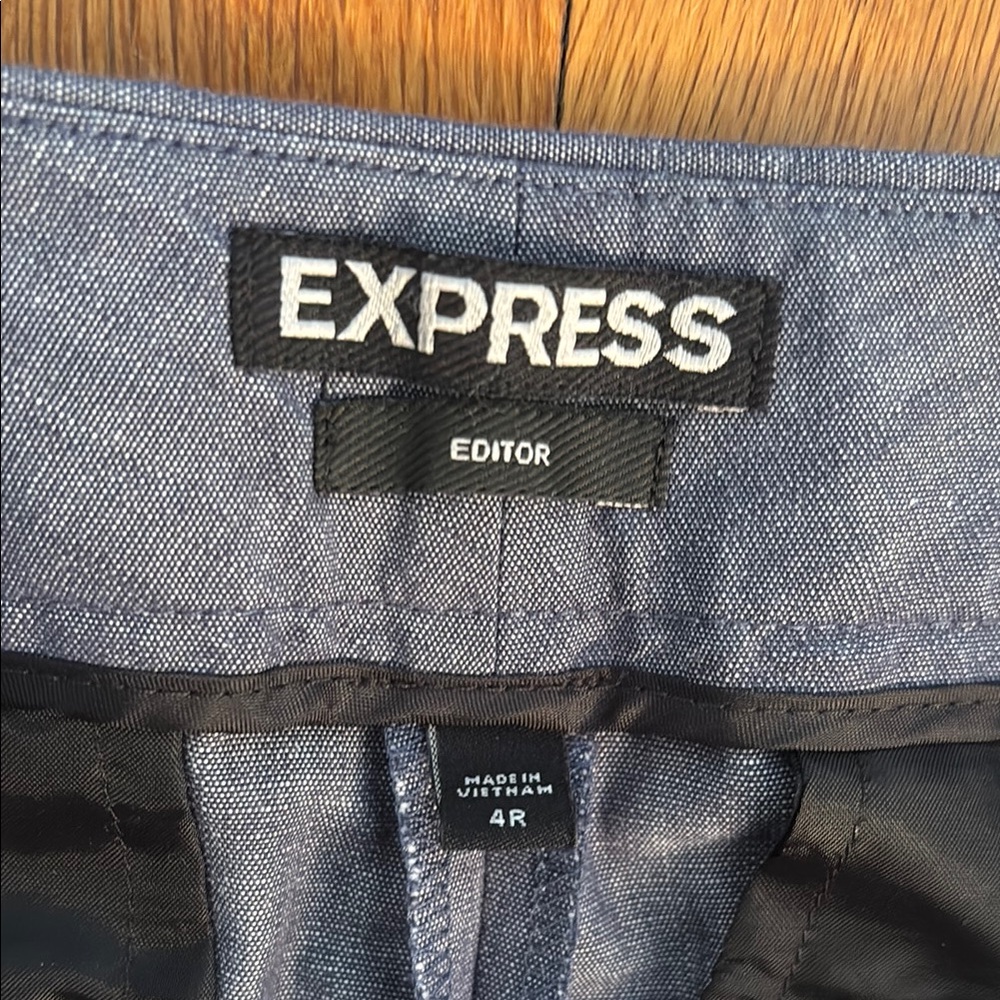 Express Blue Capris - Picture 2 of 8